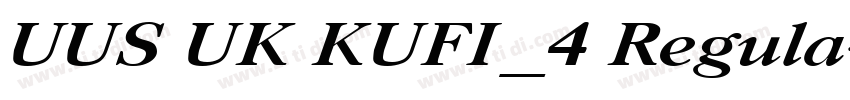 UUS UK KUFI_4 Regula字体转换